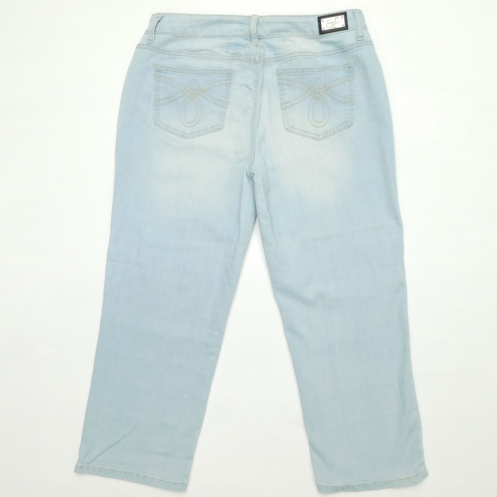 EARL JEANS Capri Crop 8 / 29x23 Light Blue Wash - Picture 2 of 7